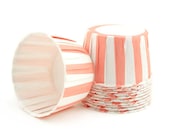 Candy Cups Soft Pink Stripe (24 qty) - pebblesinmypocket