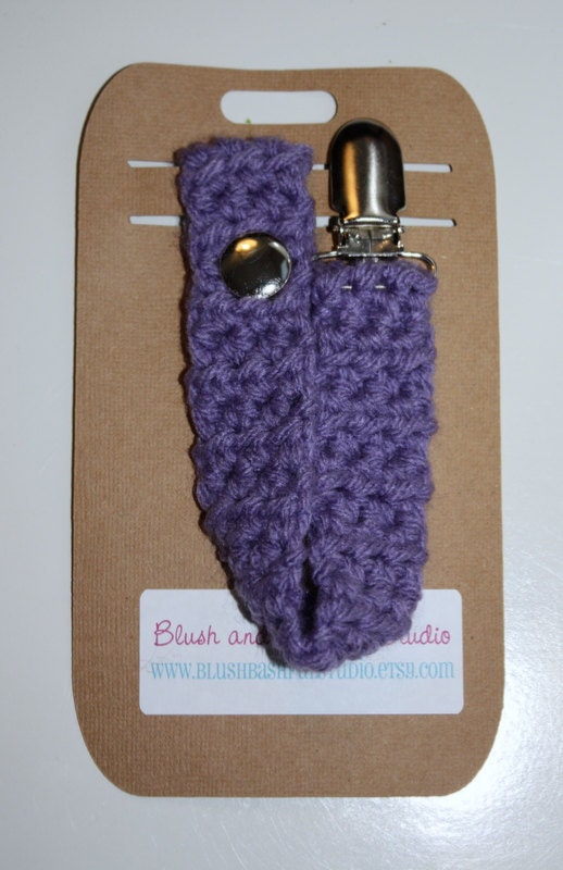READY TO SHIP - Lilac Pacifier Clip