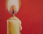 Original painting Yellow Candle