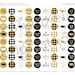 GRAD - Printable Candy Stickers - Gold and Black - Class of 2013 - DIY Mod Graduation Collection - by Make Life Cute