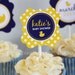 RUBBER DUCKY - Printable 2 inch Party Circles - Baby Shower - DIY Rubber Duck Collection - by Make Life Cute