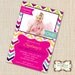 Rainbow Chevron Invitation, DIY Printable Invitation, First Birthday Party...by Maxim Creative Invites
