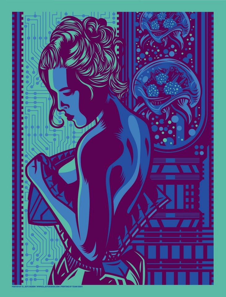 Metroid Screen Printed Art Print - "Day Fades on Zebes" - Blue Ripley Edt.