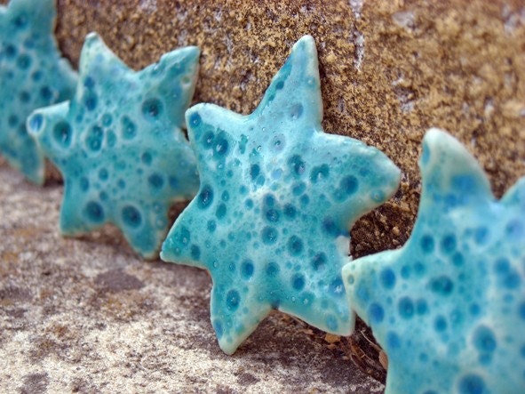 Set of 4 ceramic magnets The stars of memories