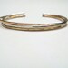 3 Thin Ophelia Cuffs, a little bit of everything, custom size, handmade stacking cuffs by lotusstone