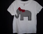 Boutique Girls Alabama Crimson Tide Elephant T-shirt sizes 12 months- girls 8 Get ready for some Alabama Football