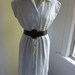 Pretty white eyelet vintage dress with pale blue accents