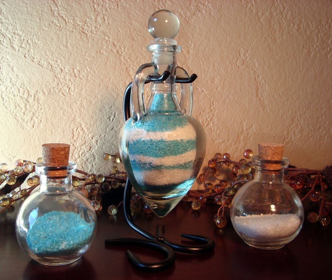 Heart Shaped Unity Sand Ceremony Vase Set