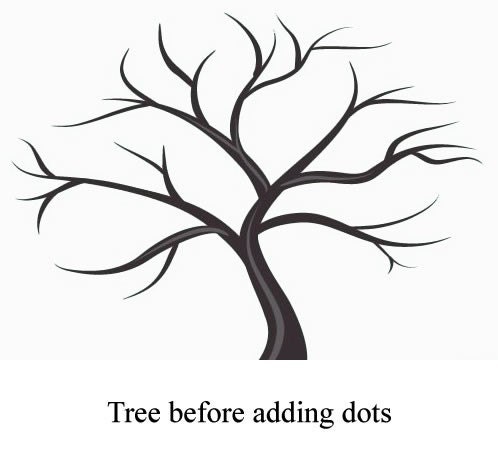 Medium Wedding Guest Book Tree for 75-150 Guests