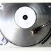 Giant Coaster and Modern Wall Art - Silver Ice Vinyl Record Photography