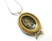 Doll House Portrait Pendant with Silver Wings Sir Cornelius Fleenbinder