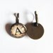 Dewey Decimal Vintage Card Catalog Copper Lever Back Earrings