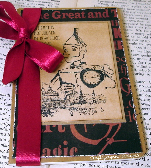 The Tin Man-Wizard Of Oz Altered Moleskine Notebook-Limited Edition