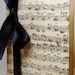 Wedding Menu or Order of Service Music Notes by Craftypagan Designs
