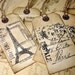 French,Italian,British Luggage Tags x 100 Travel Tags/Labels Destination Wedding-Extra Long Ribbon