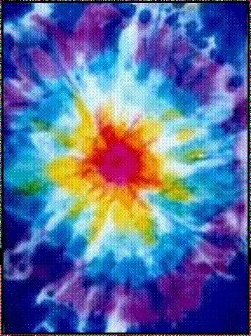 Cosmosis - Original Silk Painting - Set of 4 Greeting / Gift Cards - Blank Inside - FREE SHIPPING