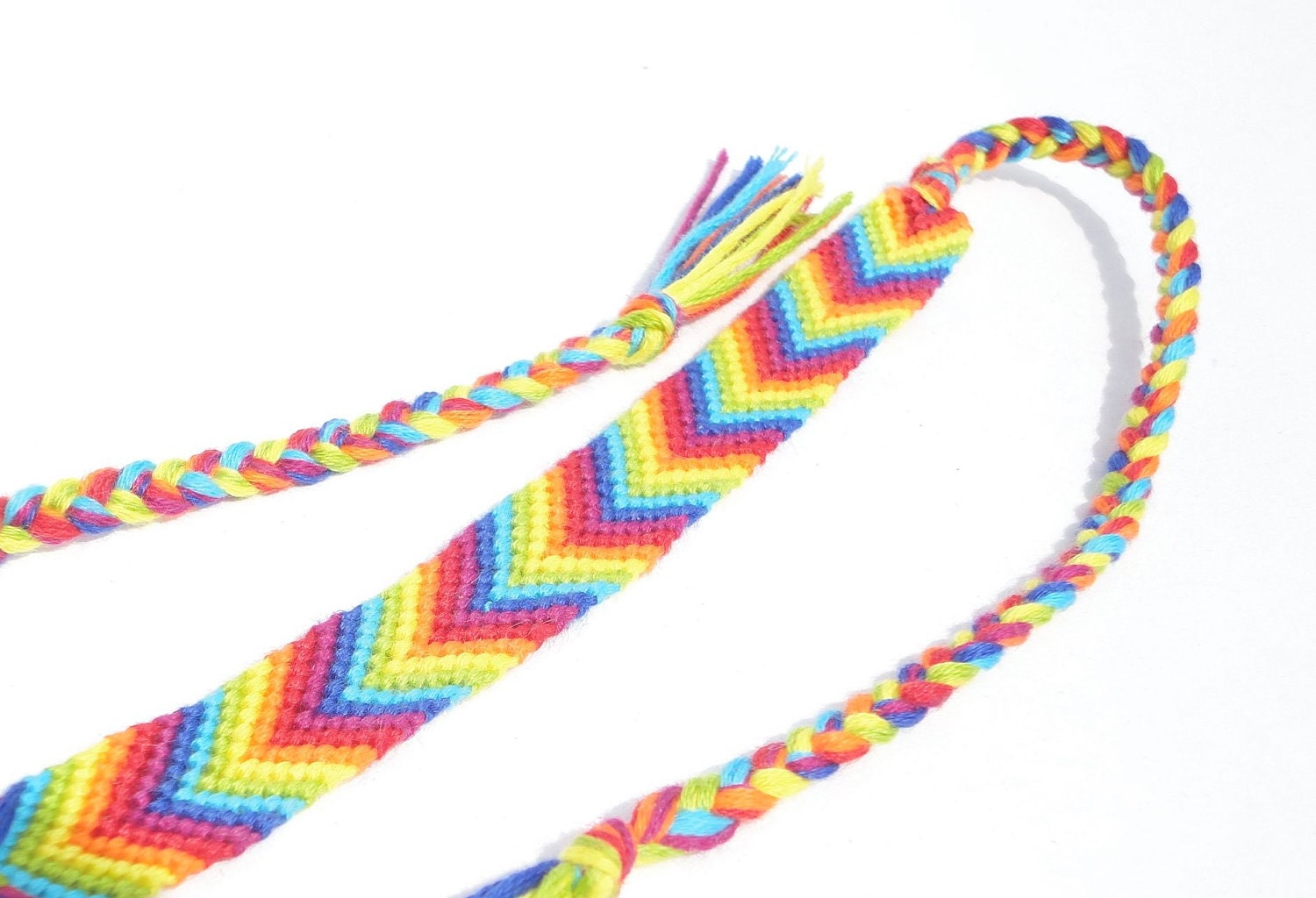 Rainbow Friendship Bracelet (ready to ship)