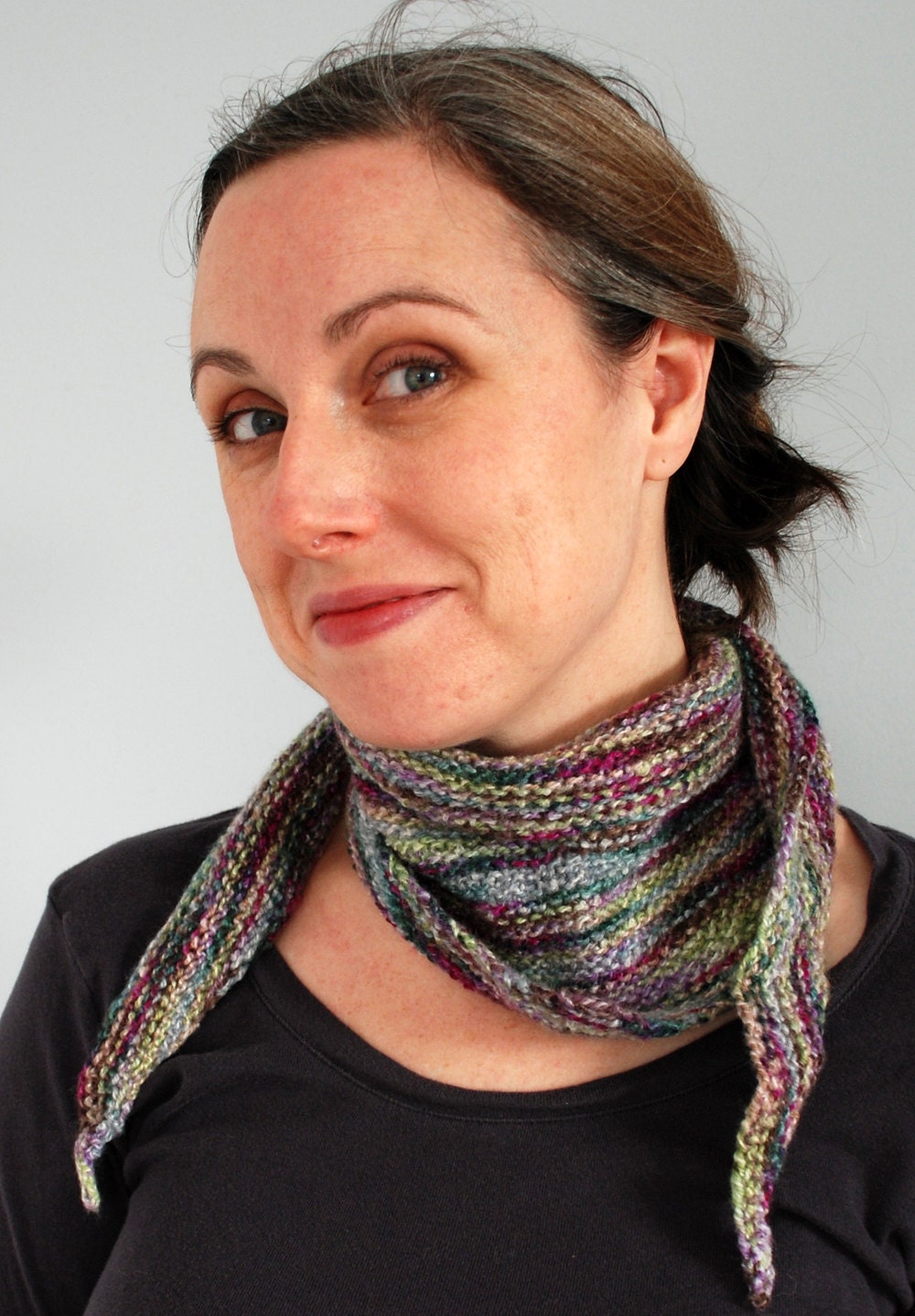In the Shallows Plain Shawlette in Walk on the Wild Tide