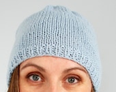 Blue Alpaca Silk Beanie
