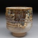 Larger Yunomi Tea Cup Glazed with Shino, Wood Ash, Copper and Rutile