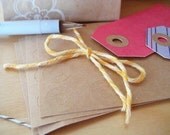 Kraft Paper Reinforcement Stickers - make your own tags