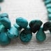 Turquoise necklace - teardrop cluster - JUST FOR FUN