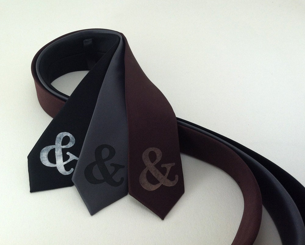 Ampersand Skinny Tie