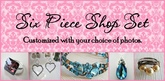Add Personalized Pictures - Use your Product Photos in my Custom Etsy Shop Banner Set