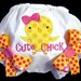 Easter Chick Bodysuit, Pink and Yellow, Girl, Easter Outfit, Spring