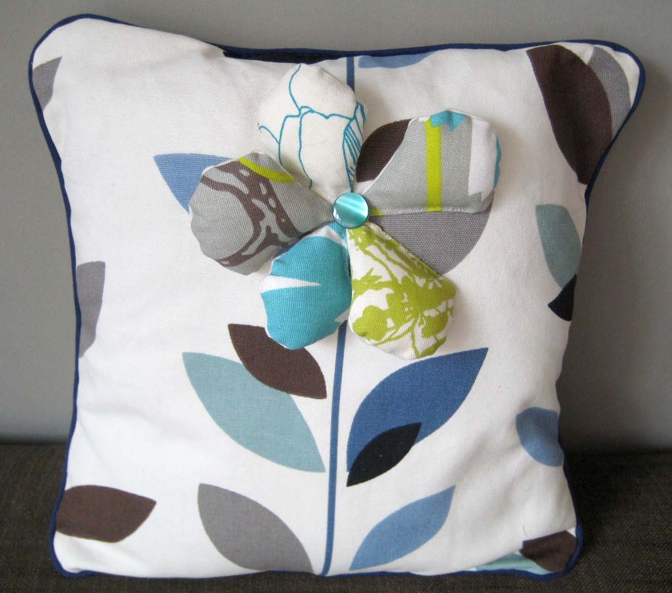 Flower Applique Scatter Cushion - Perfect for Nurseries