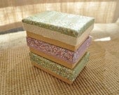 Fabric Covered Jewelry Boxes- Winter Pointallism Collection