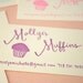 Hand lettered custom business card