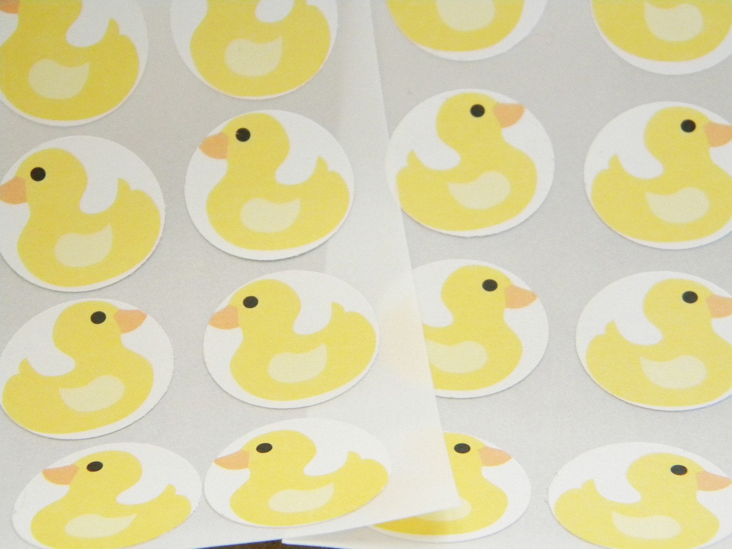Rubber Duck Party Favor Stickers Seals Set of 24