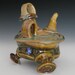 funky footed loopy handle teapot