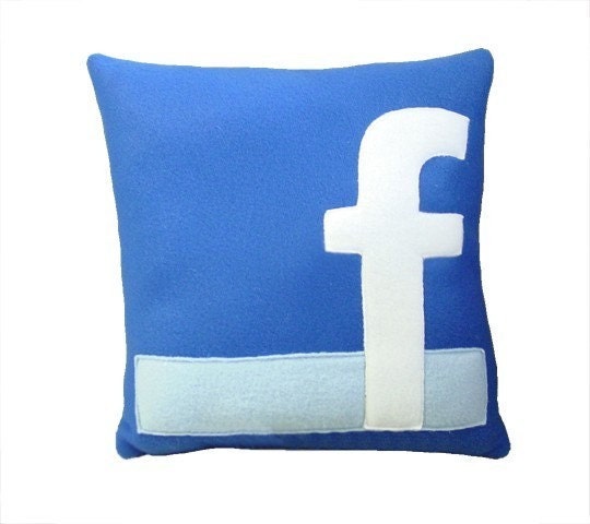 Facebook Icon Pillow