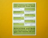 Houston 2012 Baby 'Year You Were Born' Letterpress Card
