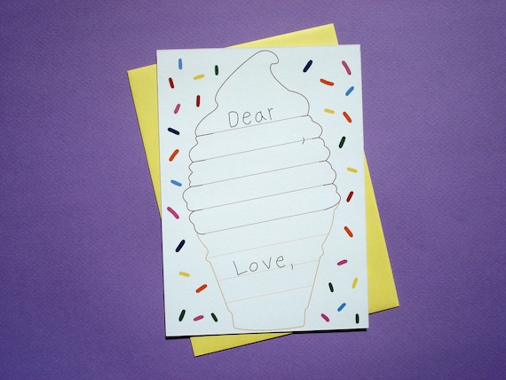 Softee Ice Cream - Fill-In Thank You Card
