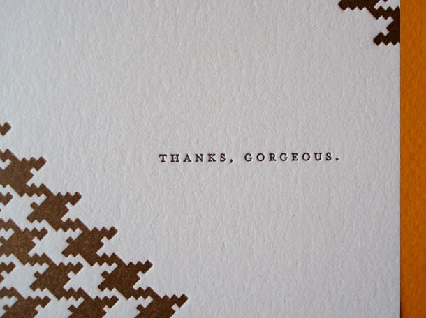Thank You Card - Thanks, Gorgeous