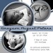 Shades of Grayson - Unique Retro/Modern Birth Announcement with a Circle Motif and Photos