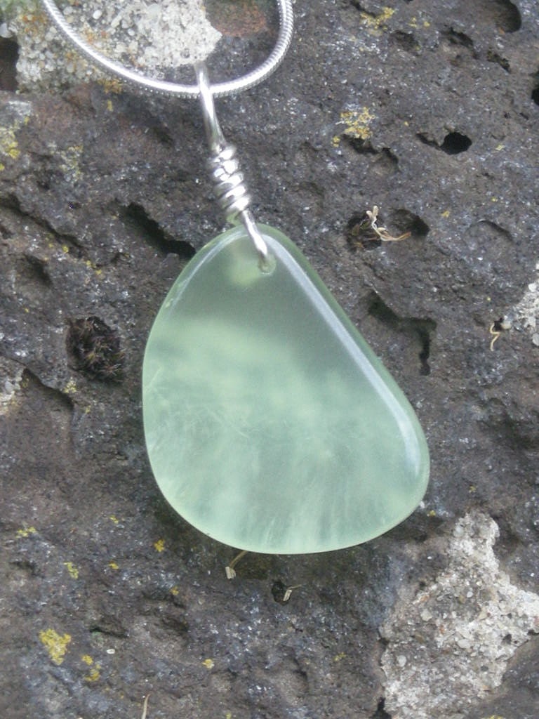 Prehnite necklace - handmade in Australia