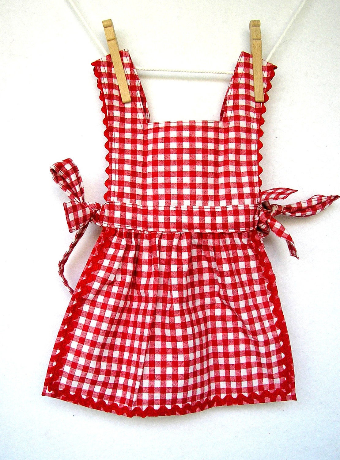 Lil Red Riding Hood Costume Pinafore Dress