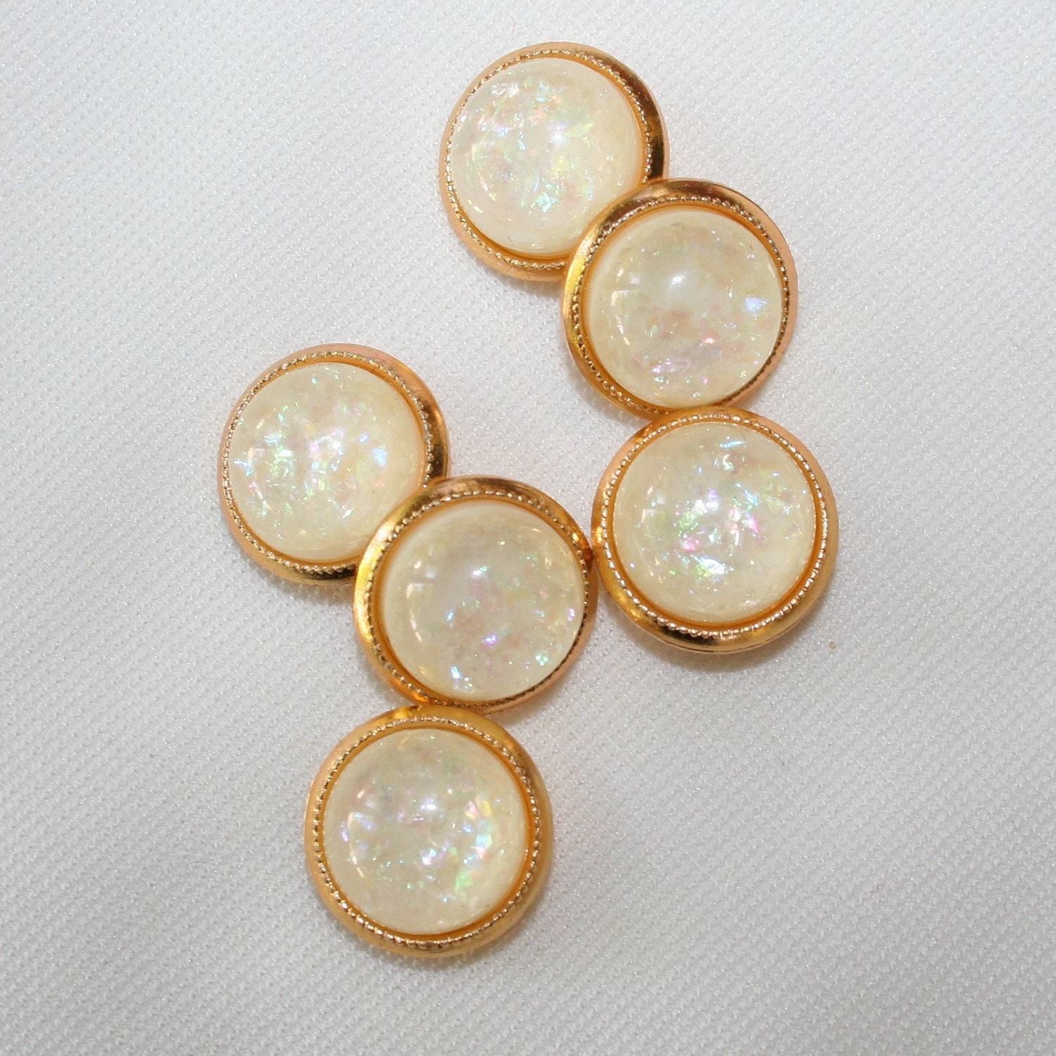 Sparkling Confetti Lucite Buttons Vintage