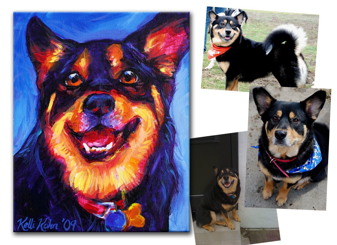 CUSTOM 8 x 10 Pet Portrait Painting