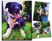 CUSTOM 9 x 12 Pet Portrait Painting