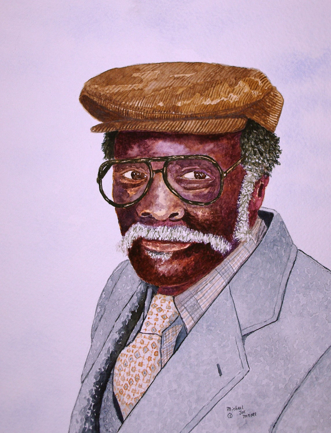 Watercolor Portrait of Someone Special Painted by Michael Joe Moore