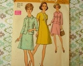 vintage pattern simplicity 8692 - misses dress and jacket - now 25% off