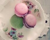Macaron Photo -  8x8 Macarons at the Party Photograph - french cookie rich pastel colors green pink sweets print