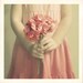 Flower Girl -  5x5 print - nursery decor wedding elegant peachy pink pastel photograph