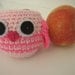 Pink Owl Apple Cozy-gift for favorite teachers and secretarys