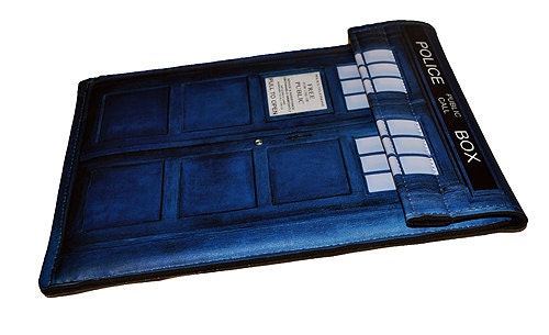 iPad Case British Blue Police Box  Fits iPad 1 iPad 2